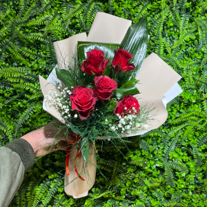  Burdur Çiçek - 5'Li Kırmızı Gül Buketi